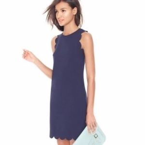J.Crew scallop shift dress
